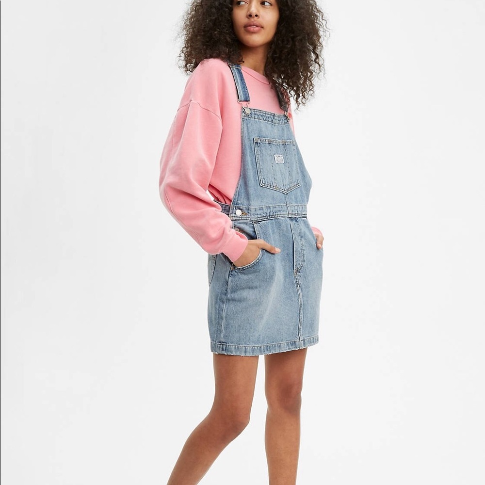 Levi’s Norah Skirtall Overalls Silver Lining - Picture 3 of 8